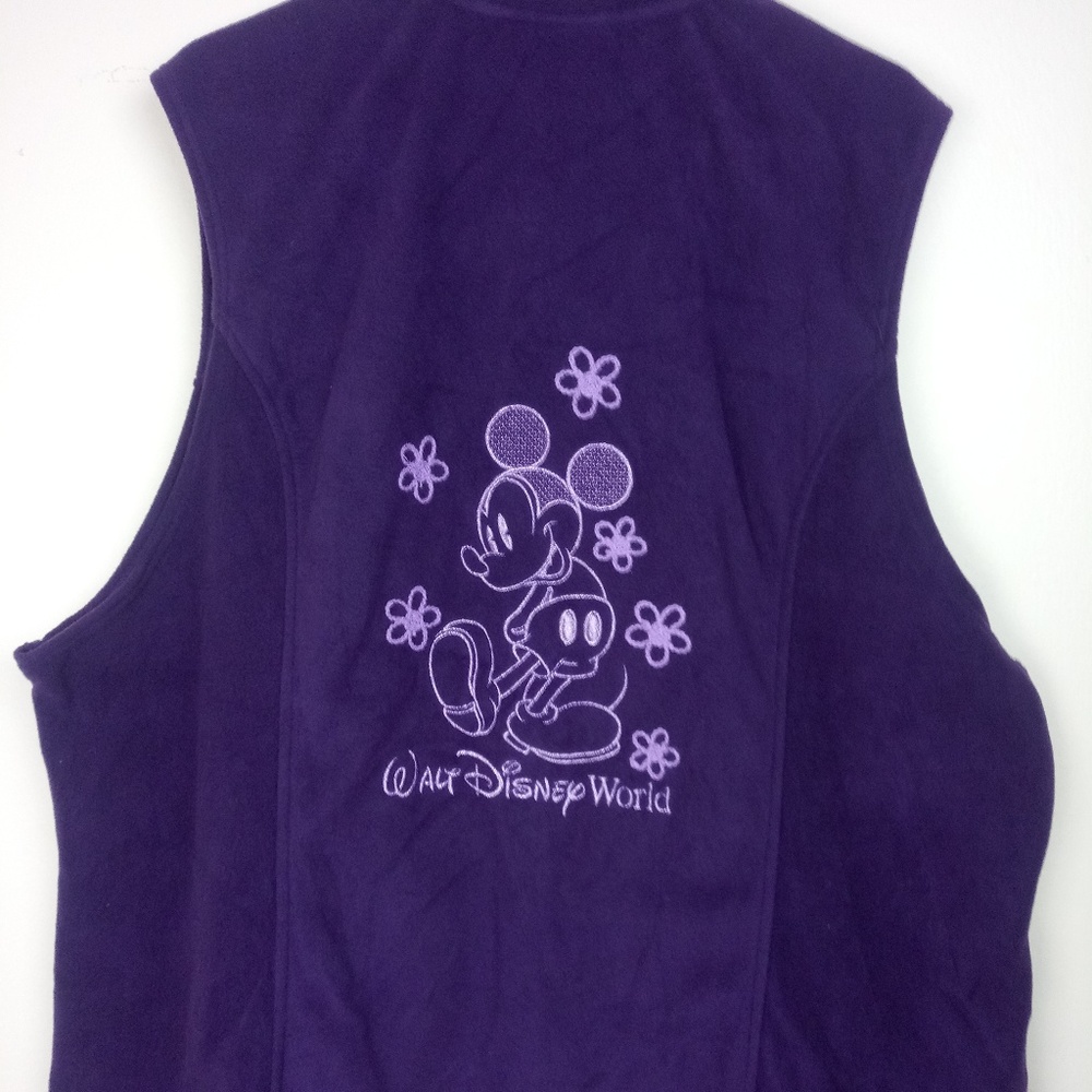 Disney Parks Vintage Mickey Mouse Purple Vest 3X - Picture 2 of 6